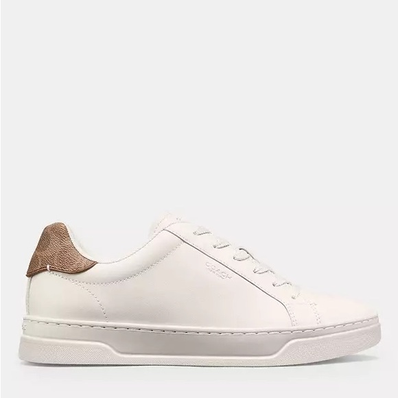 Coach Cream Lace-Up Sneakers - Picture 2 of 9